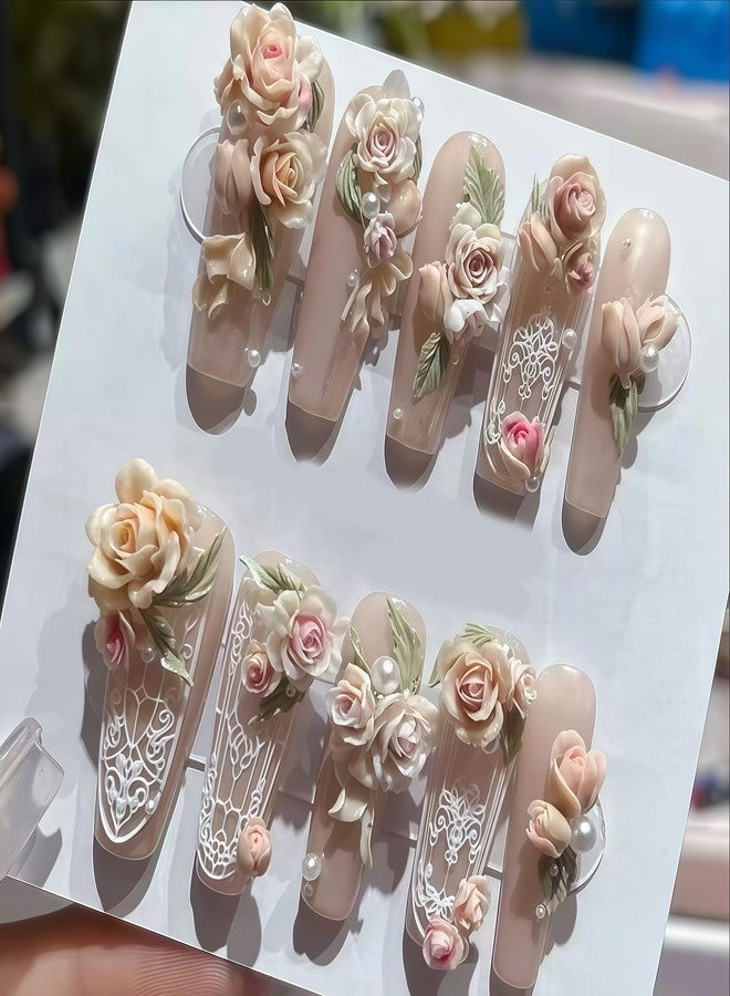 BHCCXZ 3D Flower Gel Nail Art Mold Arts Resin Rose Molds for Accessories Supplies Petal Silicone Tools Grace Nails Style - Image 5
